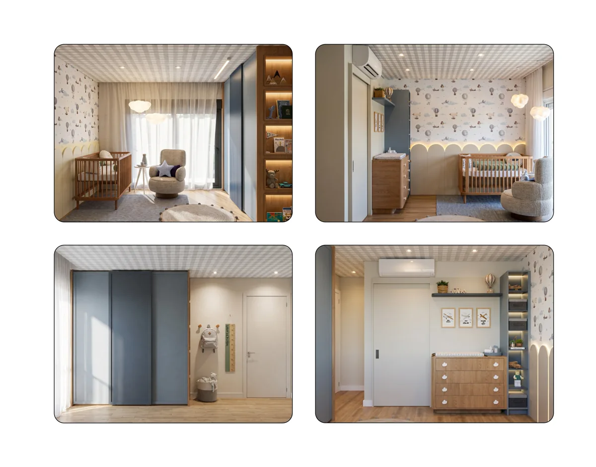 Quarto Liam • Dormitório Infantil e Marcenaria - RJ Detalhamentos